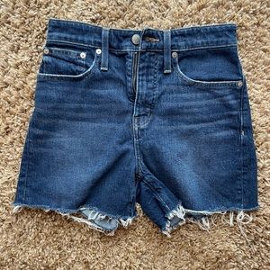 Madewell | high rise curvy shorts, 26